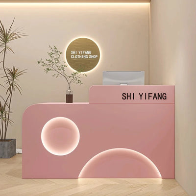 Minimalist Reception Desks Clothing Store Cashier Barber Shop Counter Beauty Salon Stockescritorios Beauty Salon Furniture