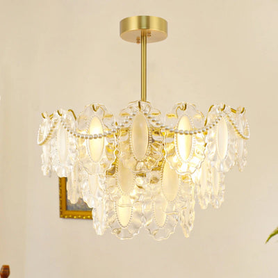 Retro Chandelier E14 Base LED Ceiling Lights Luxury Lustre Lighting Vintage Modern Living Room Bedroom Dining Room Lamp Fixtures