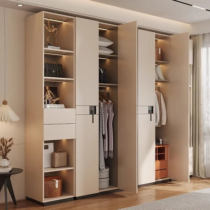 Garment Wardrobes Modular Display Room Divider Hangers Standing Wooden Living Room Cabinets Armario De Plastico Furniture