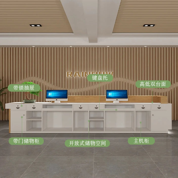 Podium Cashier Reception Desks Lectern Modern Checkout Service Reception Desks Bar Mostrador Recepcion Reception Furniture