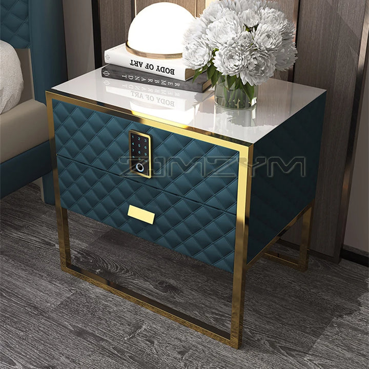 Luxury Console Bedside Table Smart Bedroom Dresser Office Computer Table Garden Small Portable Table De Chevet Luxury Furniture