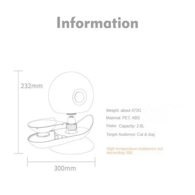 Automatic Water Dispenser Feeder for Cats, Drinking Fountain, Pet Supplies, Food Bowl, Dishes, Accessories