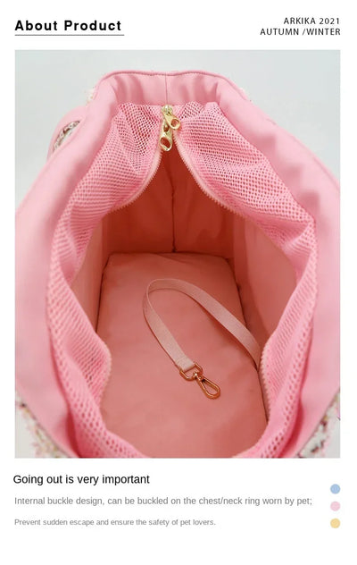 Luxury Elegant Pet Cat Carrier Bags Out of Portable Bag Dog Shoulder Applied To Travel Out of Cats with Backpacks