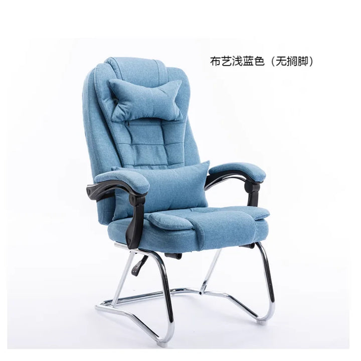 Comfy Leather Office Chairs Comfort Rolling Lounge Throne Office Chairs Nordic Pedicure Recliner Chaise De Bureaux Furniture WRX