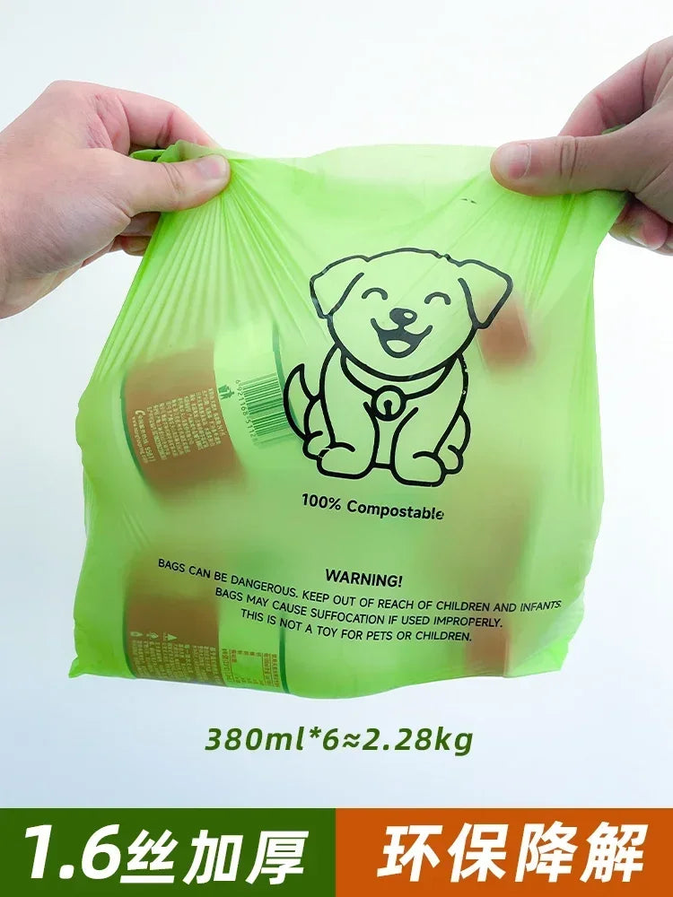 Dog Toilet Pet Dog Excrement Remover for Cleaning Excrement Pet Outdoor Cleaning Tool Thickened & Fully Degradable Dog Fecal Bag