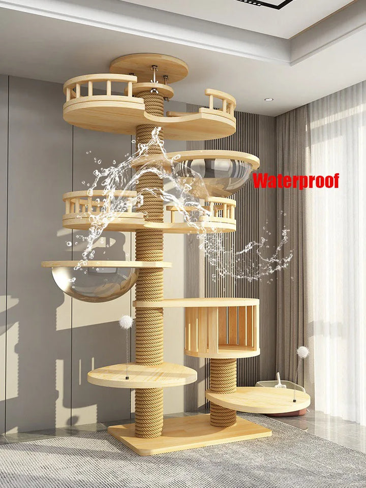 Cat Climbing Frame Nest Tree Games Park, Big Cat Tree House, Activity Center, Tree Tower, Cats Pet Products