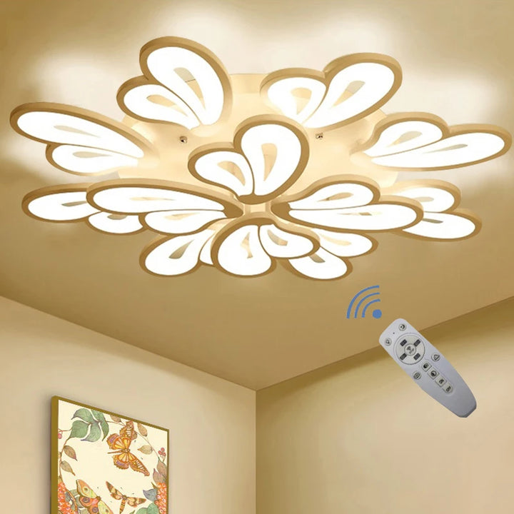 New LED Chandelier Lights Remote Control Used In Living Room Bedroom Dining Room Decor Modern Butterfly Acrylic LED Ceiling Lamp