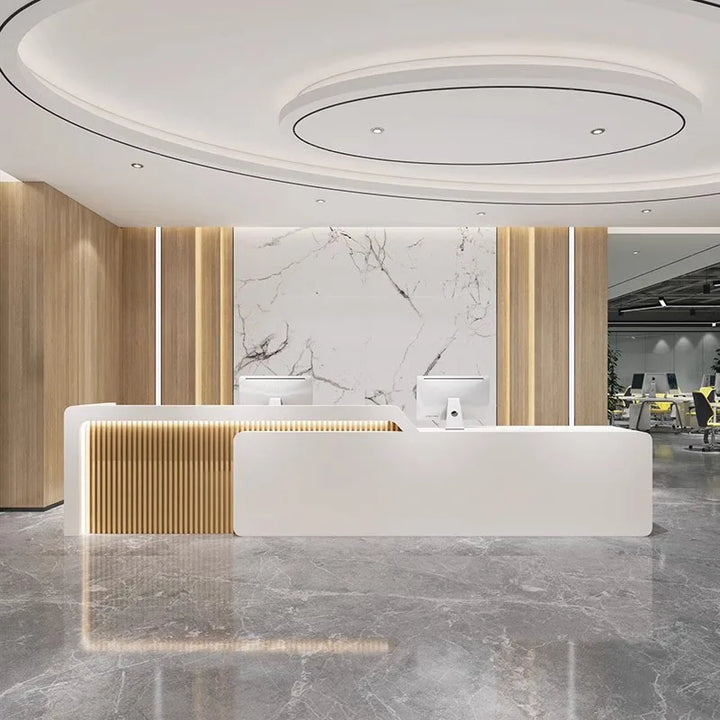 Shop Lectern Reception Desk Salon Restaurant Modern Advisory Barbershop Store Reception Desk Check Out Recepcja Luxury Furniture