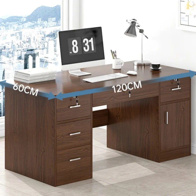 Table Workbench Office Desks Staff Computer Modern Boss Office Desks Study Secretaire Escritorio Ordenador Work Furniture QF50OD