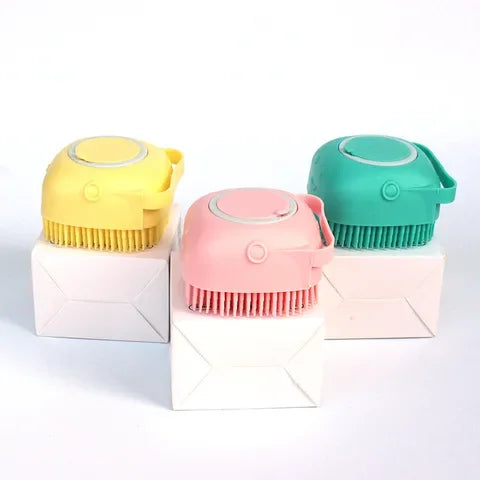 New Pet Dog Cat Shampoo Massager Brush Cat Comb Grooming Scrubber Shower Brush for Bathing Hair Soft Clean Silicone Brushes