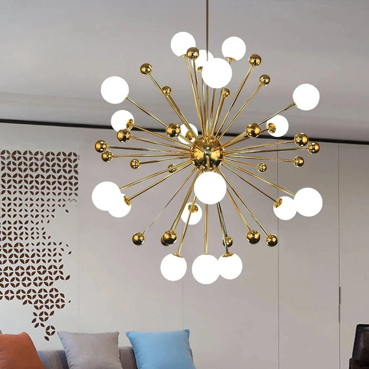 Creatvie Dandelion Hanging Lamp for Ceiling Magic Bean Pendant Lights Glass Living Room Chandeliers Loft Home Decorations Lustre