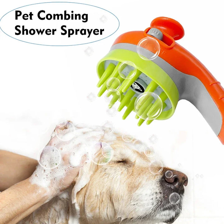 Pet shower head bath brush dog cat bath comb pet toiletries accessories sprinkler animal wash dog shower pet bath tool