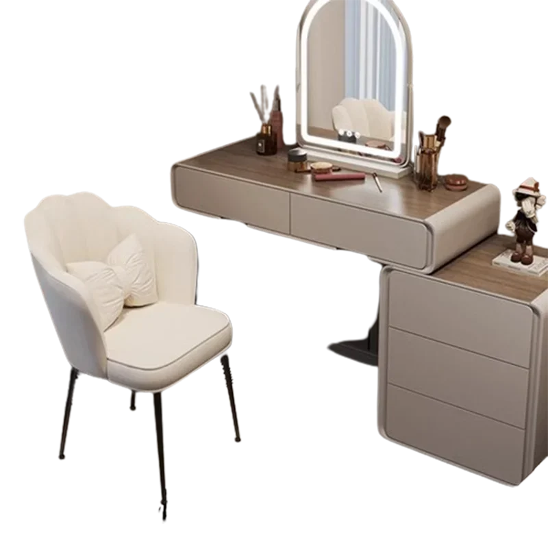 Modern Drawers Dressing Table Luxury Jewelry Mirror Dressing Multifunctional Living Room Schminktisch Beauty Backyard Furniture