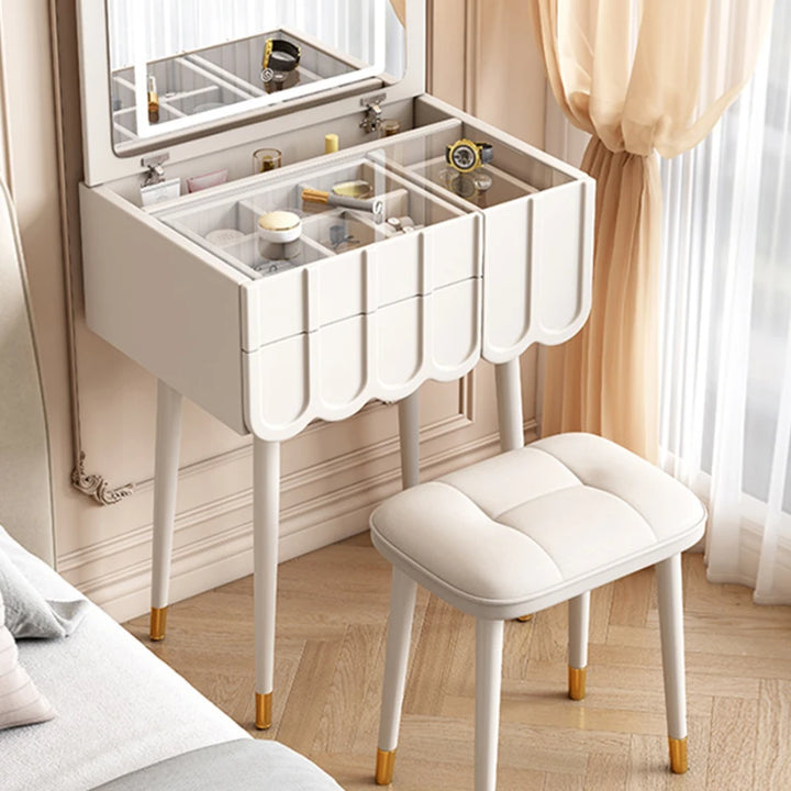 Mirrors Desk Dressing Table Makeup Cabinet Garden Comfortable Dressing Table Storage Drawers Penteadeira Furniture LJ50DT