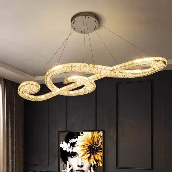 Modern Crystal chandelier Nordic light luxury Ceiling light lamps hanging light led chandeliers for the living room indoor light