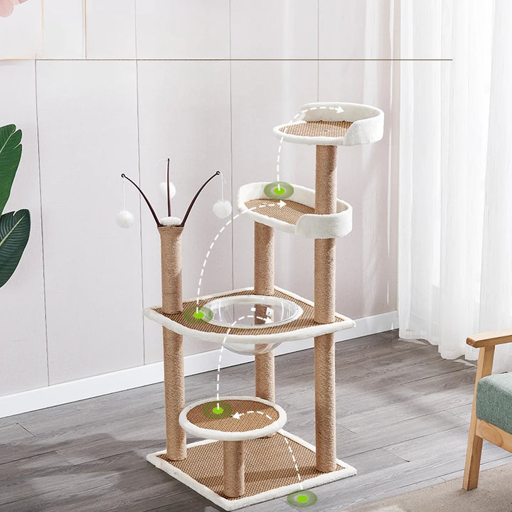 Cat Scratcher Tower, Home Carrier, Cats and Dogs House, Scratcher Tower Scratcher Tower, Cats Gym Training Supplies, Pet Product