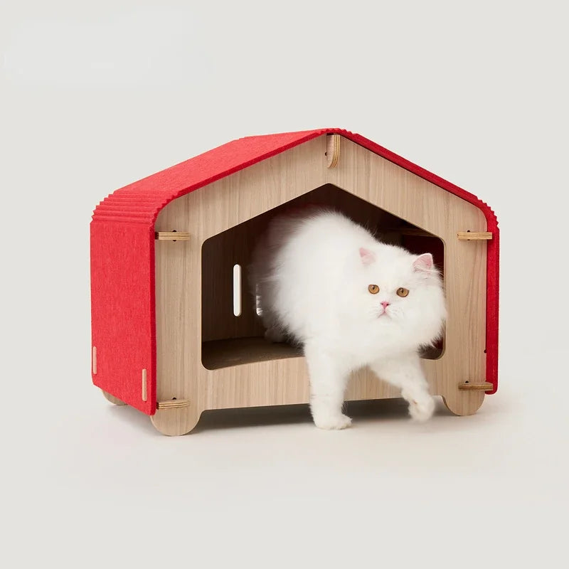 Cat Bed Litter House Mat Cat Scratch Board Dog Litter House Supplies Pet Furniture Cat Accessories Kitten Tree House Dogs Bed