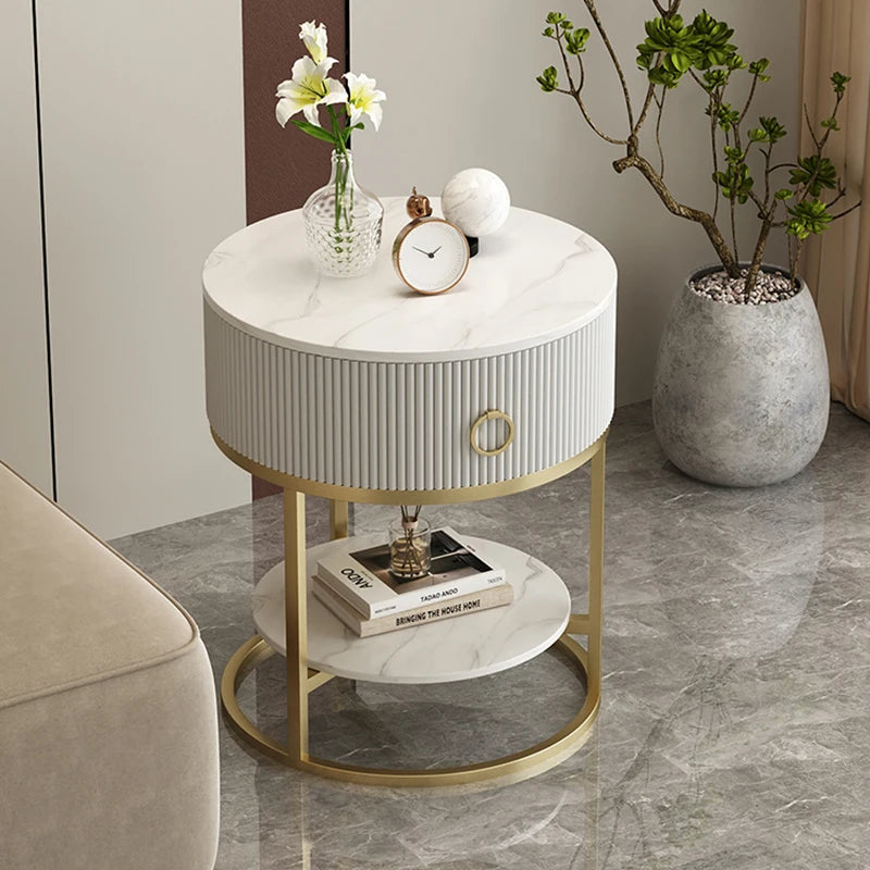 Modern White Nightstand Table Cabinets Mobile Makeup Tables Nightstands Tv Stands Drawer Coffee Muebles Dormitorio Furniture