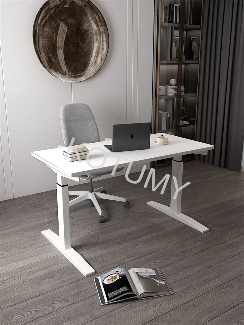 Hand Vertical Elevating Office Table Adjustable Frame Height Vertical Office Table Ergonomic Memory Control Home Office Table