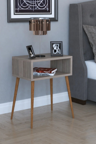 Remaks, Komot Retro Dresser 100 Natural Wood Pedestal 18 mm Suntalama Stylish and High Quality Design, bedroom, Bedside Table komidini