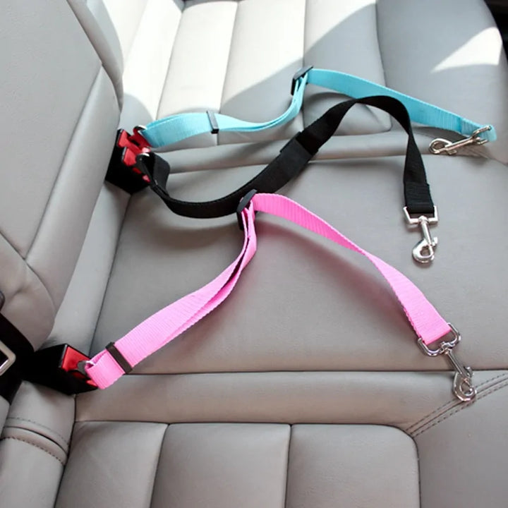 Pet Seatbelt Secured Car Leash